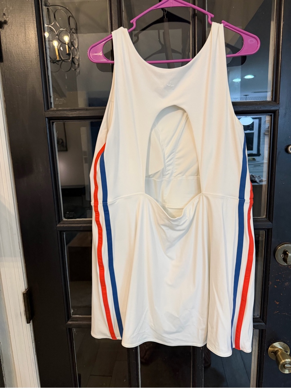 White Joylab athletic dress, backless design (never worn)